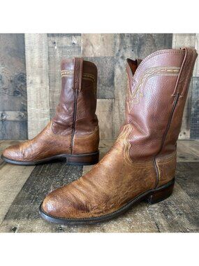 Lucchese Since 1883 Smooth Ostrich N9544C Western Cowboy Boots Mens 9 EE